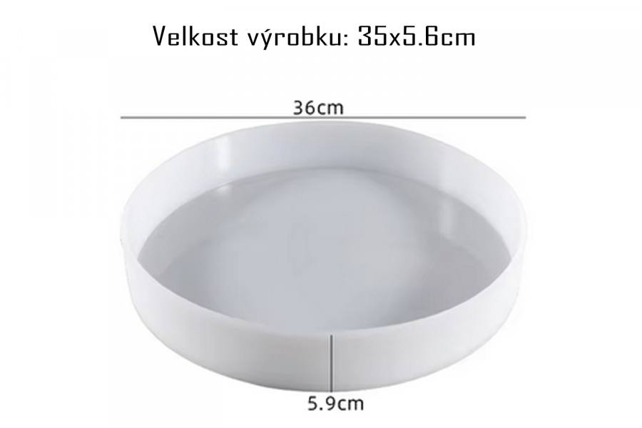 Stredná kruhová forma Ø 36cm, max. hĺbka 5,6cm